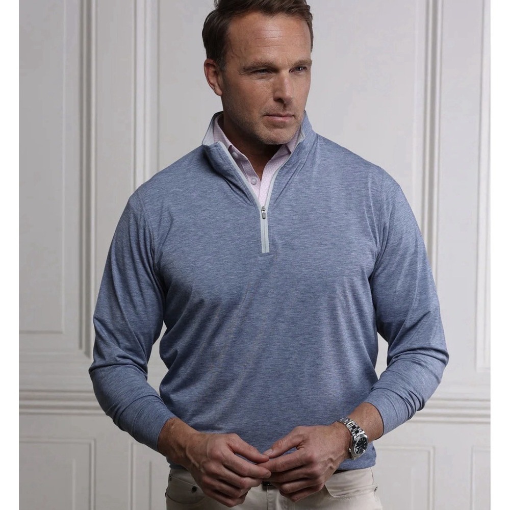 Collars & Co‎ DriRelease Performance 1/4 Zip Pullover Size Small Blue NEW
